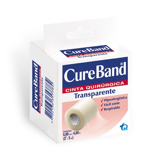 [62888] CINTA CUREBAND TRANSPARENTE QUIRUR 5CMx4.5M 