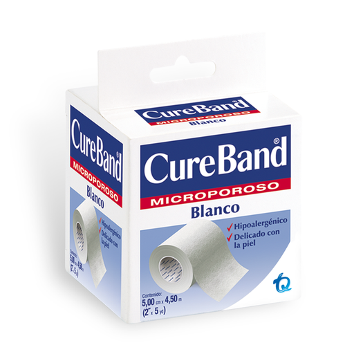[62890] CINTA CUREBAND MICROP BLANCO QUIRUR 5CMx4.5M 