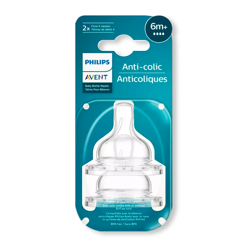 [63438] CHUPON AVENT ANTI-COLIC 6M+ F-RAPx2 