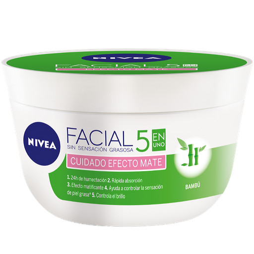[63623] CREMA NIVEA 5EN1 EFECTO MATE BAMBU FACx50ML 