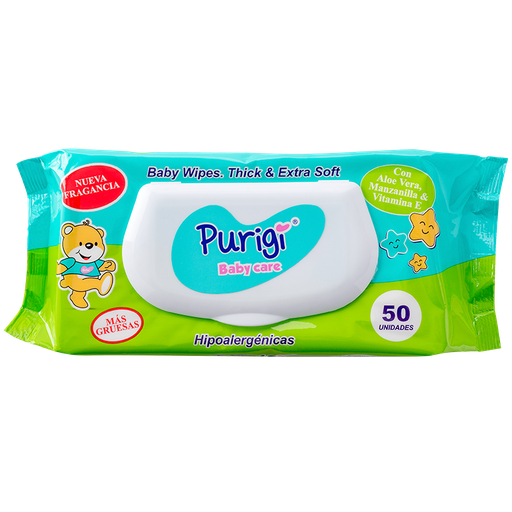 [63624] TOALLITAS HUM PURIGI BABY CARE FLOWPACKx50 