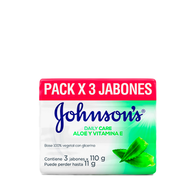 [63908] JABON JJ ALOE Y VIT-E BARRAx110GRx3 