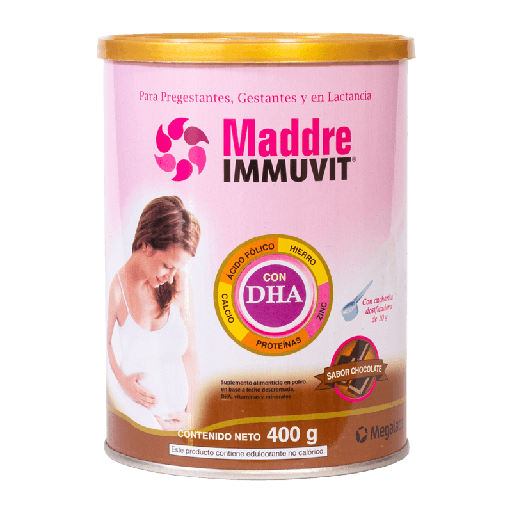 [63911] MADDRE IMMUVIT DHA CHOCOLATE LATAx400GR 
