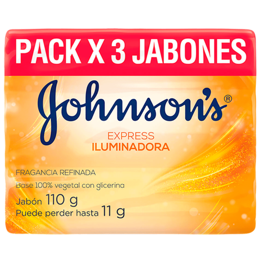 [63915] JABON JJ EXPRESS ILUMINADORA BARRAx110GRx3 