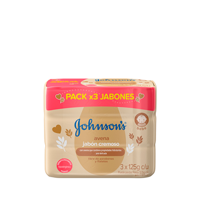 [63920] JABON JJ BABY AVENA BARRAx110GRx3 