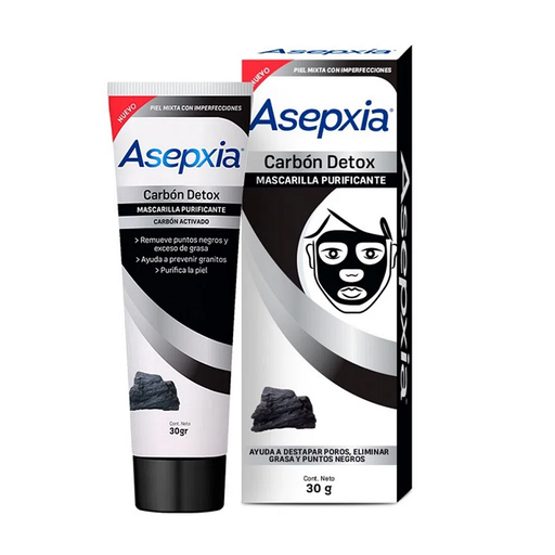 [64124] MASCARILLA ASEPXIA CARBON DETOXx30GR 