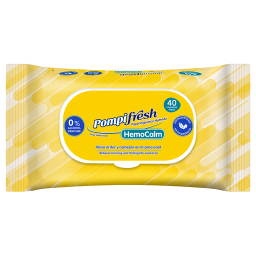 [64238] PAPEL HIG HUM POMPIFRESH HEMOCALM FLOWPACKx40 