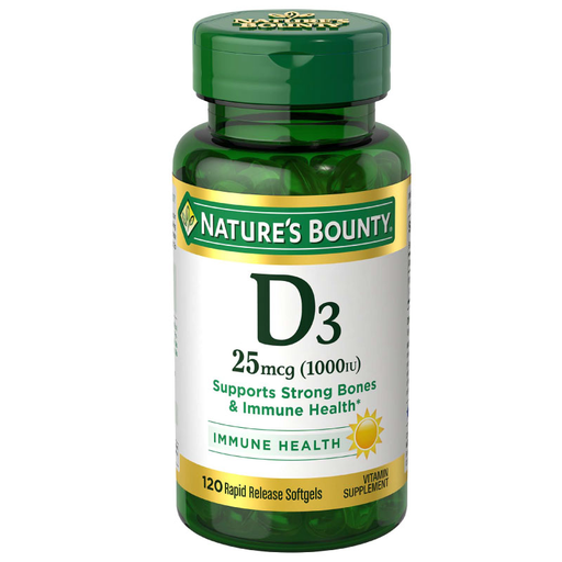 [64318] VITAMINA D3 CAP-BLANx1000IUx120 NATURES BOUNTY  