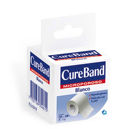 [64351] CINTA CUREBAND MICROP BLANCO QUIRUR 2.5CMx0.9M 