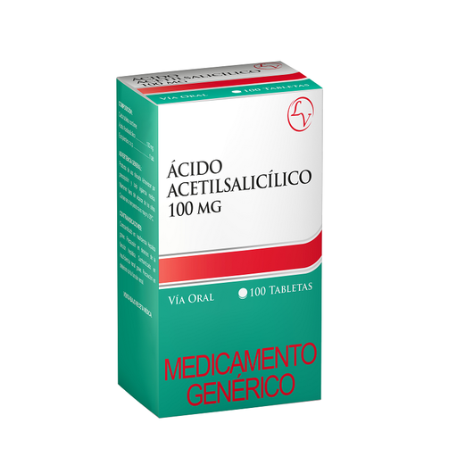 [64367] ACIDO ACETILSALICILICO  TAB-RECx100MGx100LEBE