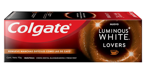 [64474] PASTA COLGATE LUMINOUS WHITE LOVERS CAFEx70GR 