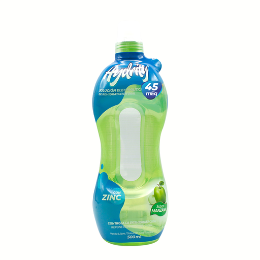 [64505] HYDRITY MANZANA C-ZINC  SOL-ORALx45MEQx500ML