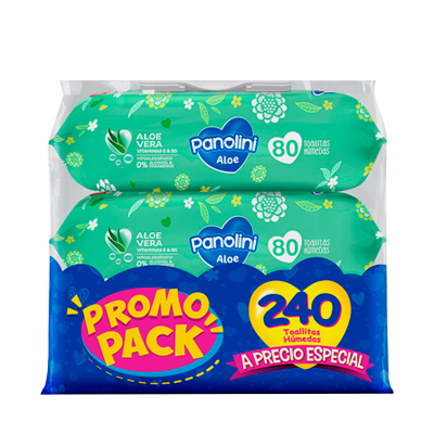 [64690] TOALLITAS HUM PANOLINI ALOE TRIPACKx240 