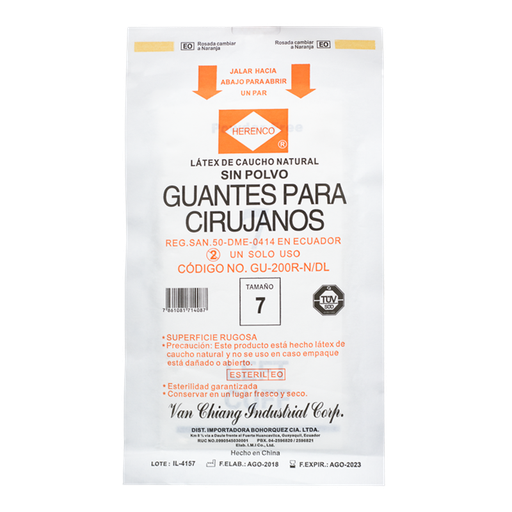 [65031] GUANTE ESTERIL HERENCO S-POLVO #7 