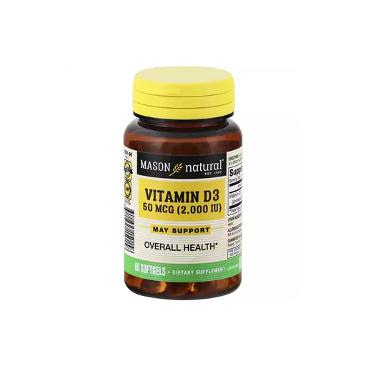 [65083] VITAMINA D3 CAP-BLANx2000UIx60 MASON 