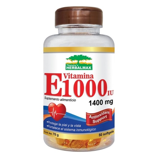 [65534] VITAMINA E  HERBALMAX CAP-BLANx1400MGx50 