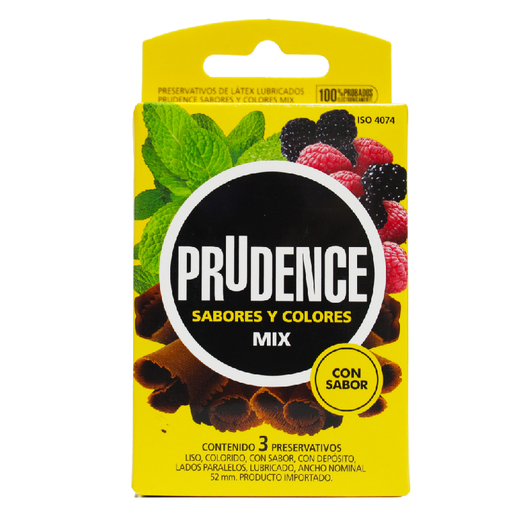 [65569] PRESERV PRUDENCE SABORES&COLORES MIX CAJAx3 
