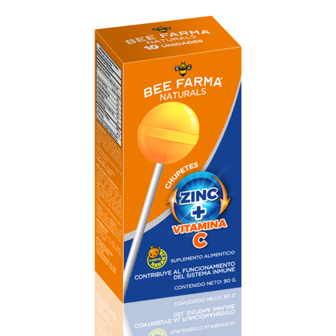 [66010] CHUPETE BEE FARMA VITAMINA C+ZINC NARx90GRx10 
