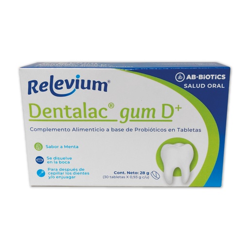 [66075] RELEVIUM DENTALAC GUM D+ TABx930MGx30 