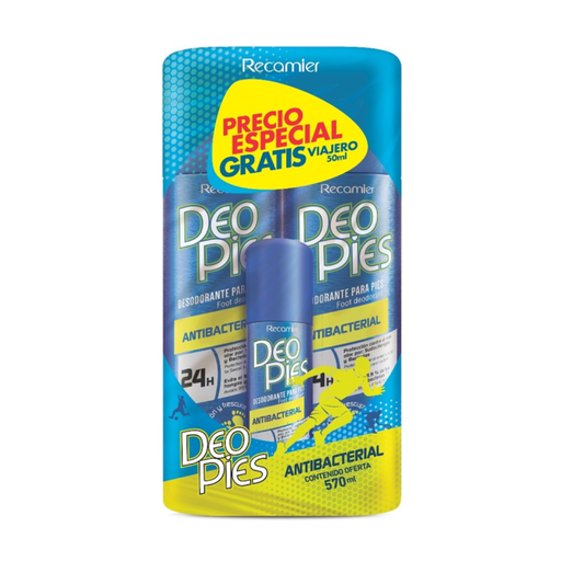 [66161] DESOD DEO PIES ANTIBACTERIAL AERx260MLx2 +AERx50ML GRAT 