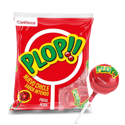 [66306] CHUPETE PLOP FRESA ACIDA FDAx24 