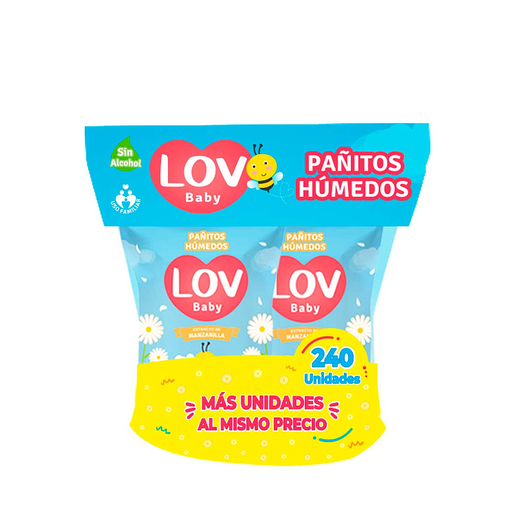 [66407] PAÑITOS LOV BABY MANZANILLA DOYPACKx240 