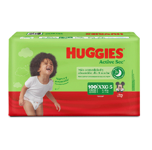 [66472] PAÑAL HUGGIES XTRA-FLEX ACT-SEC E4/XGx100 