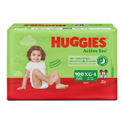 [66473] PAÑAL HUGGIES ACT-SEC XTRA-FLEX E3/Gx100 