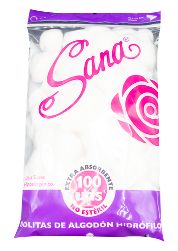 [66663] ALGODON SANA HIDROFILO MOTAS FDAx100 