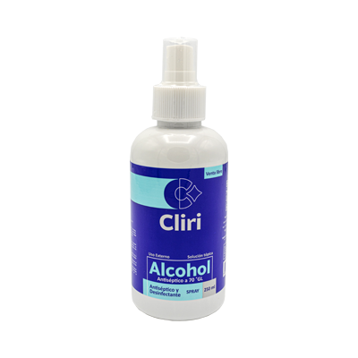 [67395] ALCOHOL ANTISEP CLIRI SPRAY  SOL-TOPx70%x250ML