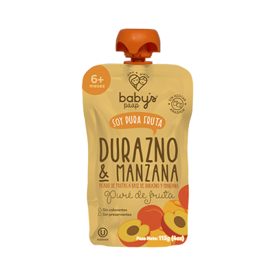 [67707] COMPOTA BABYS DURAZNO-MANZANA DOYPACKx113GR 