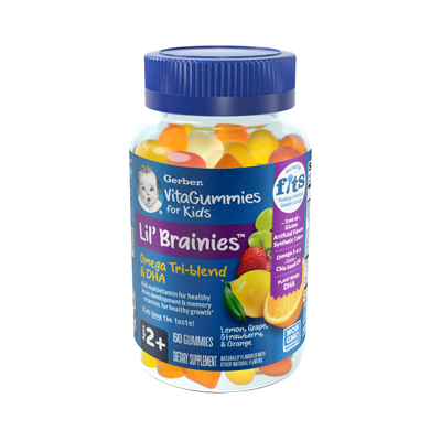 [67902] GOMITAS GERBER LIL BRAINIES KIDS OMEGA&DHAx60 