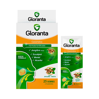 [67909] CARAMELO GLORANTA JENGIBRE-MENTA SOBx25(4) 