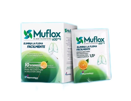 [68046] MUFLOX NARANJA  GRAN-SOL-ORALx600MGx10