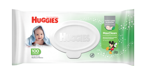 [68227] TOALLITAS HUM HUGGIES MAX CLEAN FLOWPACKx100 