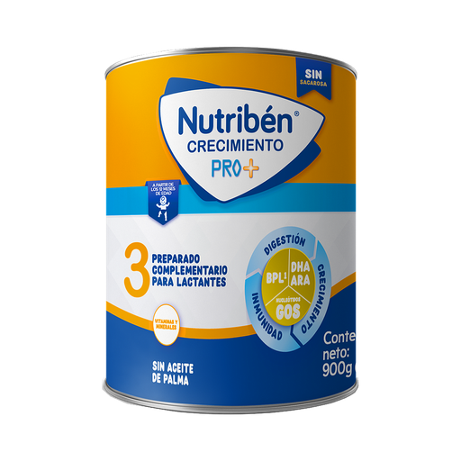 [68527] LECHE NUTRIBEN CRECIMIENTO PRO+ ET-3 LATAx900GR 