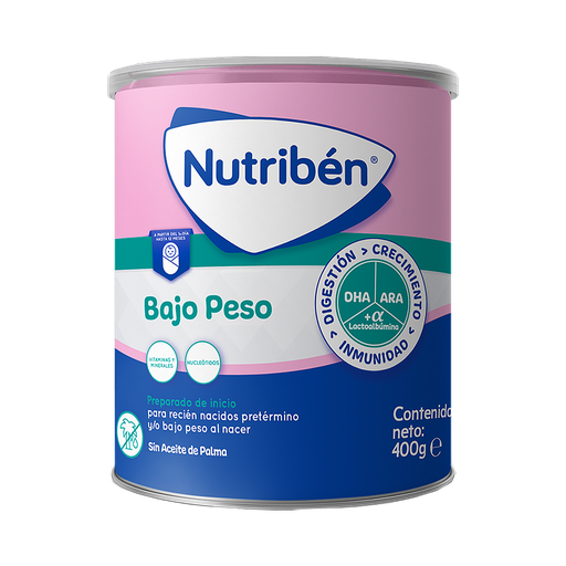 [68696] LECHE NUTRIBEN BAJO PESO LATAx400GR 