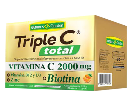 [68704] TRIPLE C TOTAL POL-EFE-SOL-ORALx2000MGx11GRx20 