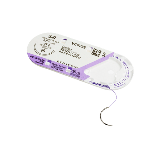 [68802] HILO ETHICON VICRYL PLUS ANTIB 0 70CM CT-1 VCP340 CAJAx36 