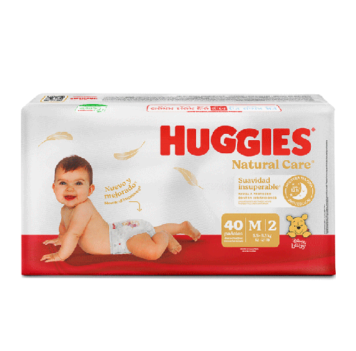 [68844] PAÑAL HUGGIES NAT-CARE E2/Mx40 