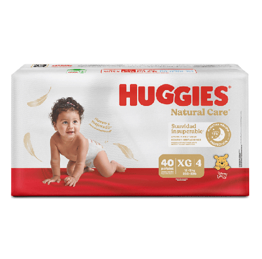 [68850] PAÑAL HUGGIES NAT-CARE E4/XGx40 