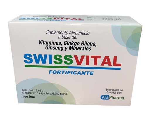 [68920] SWISSVITAL FORTIFICANTE CAPx280MGx30 