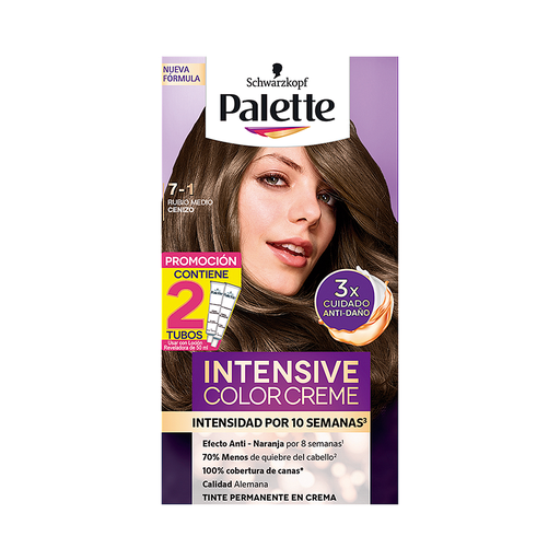 [68970] TINTE PALETTE CREMA#7-1 RUB-MED-CENIZO DT KIT 
