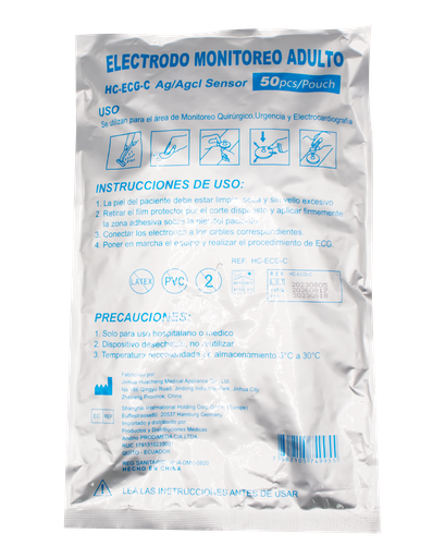 [69098] ELECTRODO ADULTO REF: HS04x50PCS 