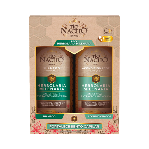 [69112] SHAMP+ACOND TIO NACHO HERBOLARIA MILENARIA DUO PACKx415ML 