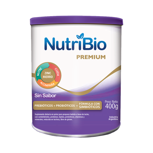 [69345] NUTRIBIO PREMIUM SIN SABOR LATAx400GR 