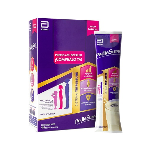 [69690] PEDIASURE TRIPLESURE VAINILLA SOBREx486GRx10 