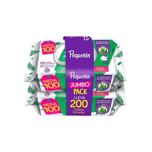 [69851] TOALLITAS HUM PEQUEÑIN ALOE JUMBO PACKx200 