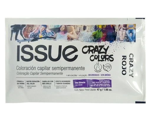 [70040] COLORACION CAP ISSUE CRAZY ROJO SACHx47GR 