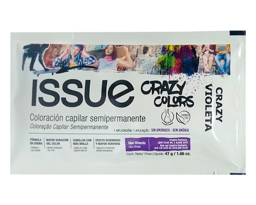 [70041] COLORACION CAP ISSUE CRAZY VIOLETA SACHx47GR 